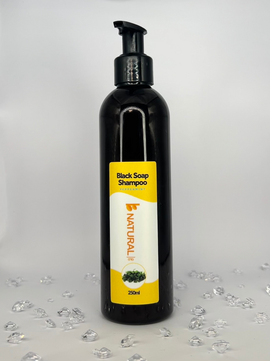 Black soap shampoo - Peppermint 250ml